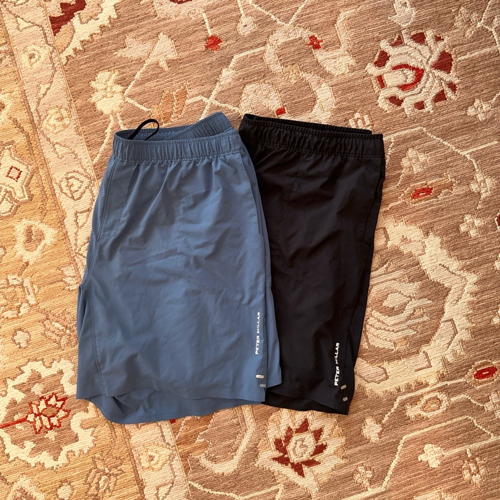 2 Pairs of Peter Millar Athletic Shorts in size XXL